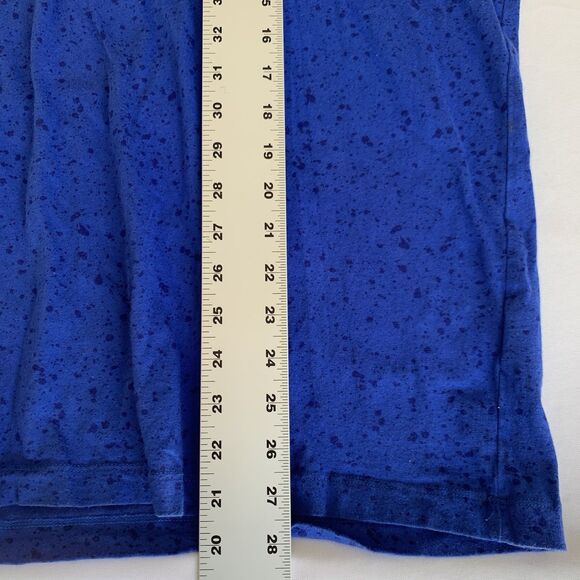 Nike Shirt Men XL Blue Paint Splatter Spell Out Big Logo Crewneck Athletic Tee - Picture 6 of 6